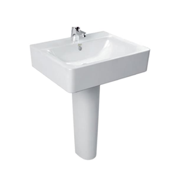 Concept Cube 550mm Wash Basin with Full Pedestal