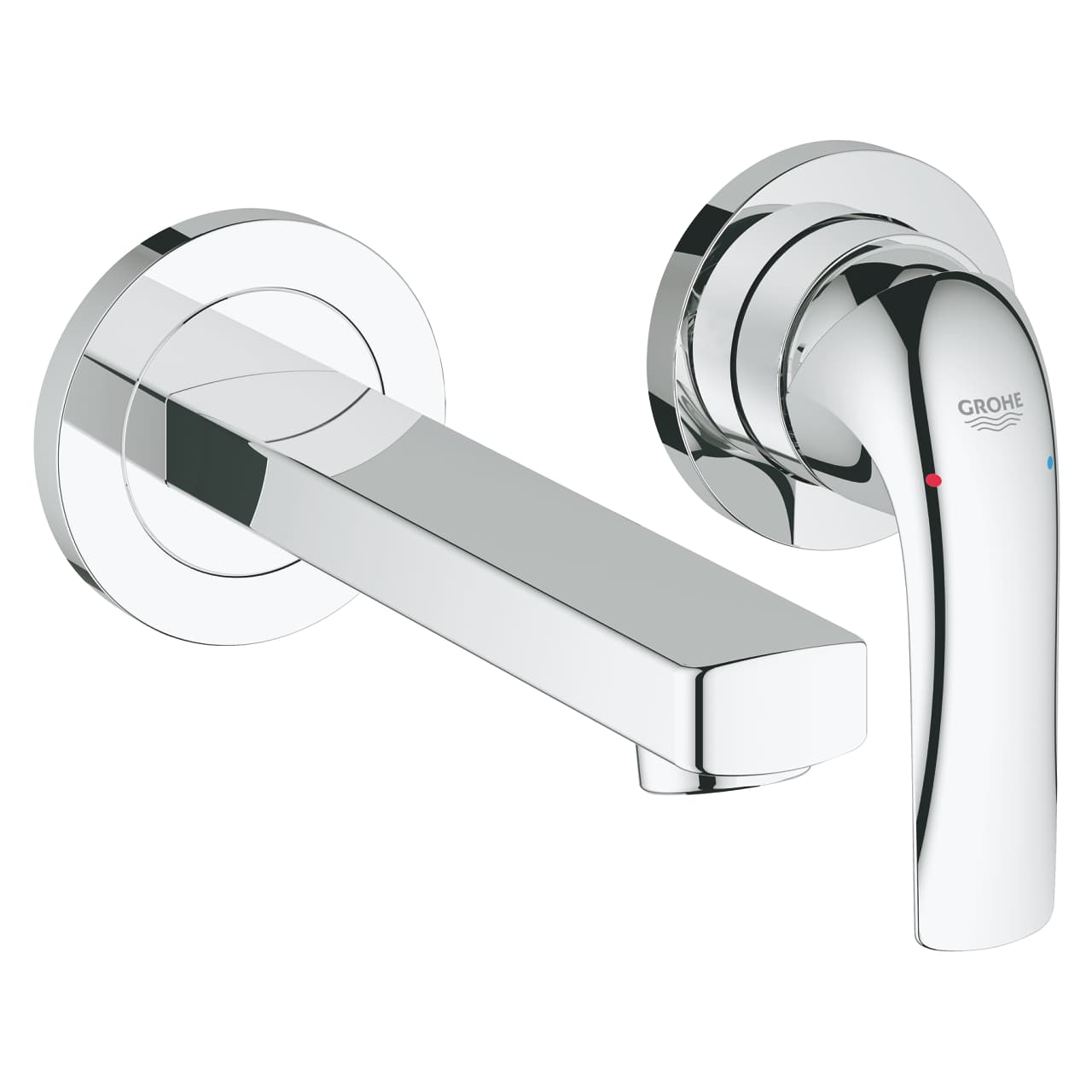 GROHE BauCurve Two-hole basin mixer (Wall-Mounted Trim Set)