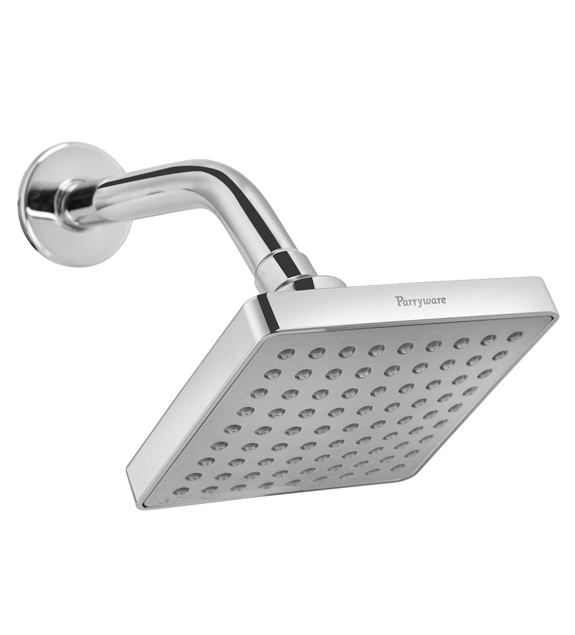 Parryware Easy Cleaning Square Overhead Shower with Arm - 125mm (T9850A1)