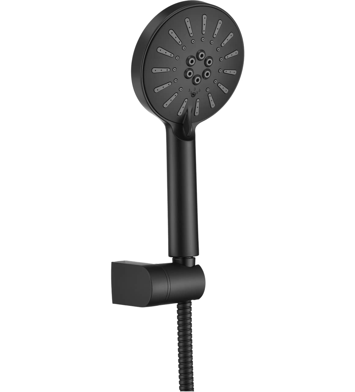 Parryware 3-Flow Round Hand Shower with 1.2m SS Hose - Matte Black (T99317C)